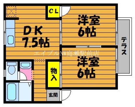 プレジール佐藤　Ｃ棟の物件間取画像